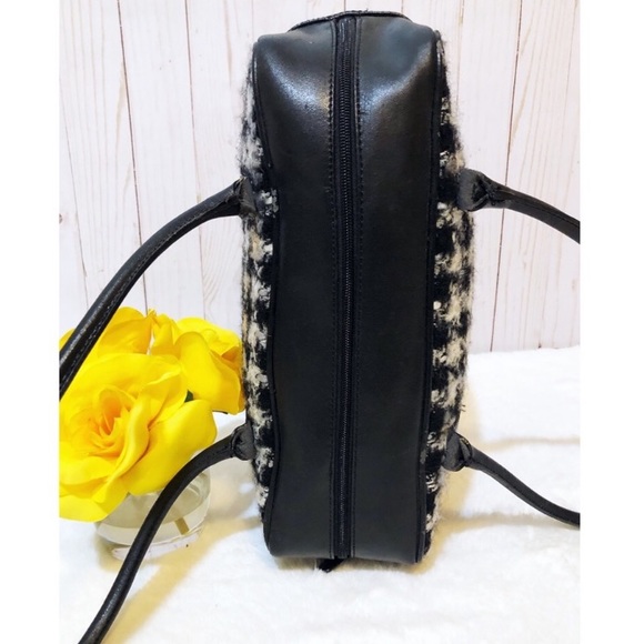 VTG ITALIAN Wool Houndstooth Shoulder bag - Picture 5 of 5